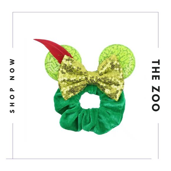 Peter Pan Mouse Ears Headband and Scrunchie - Picture 3 of 3